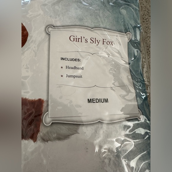 Halloween Sly Fox Costume Girls Size Medium - add’l mask will be included, too - Picture 2 of 5